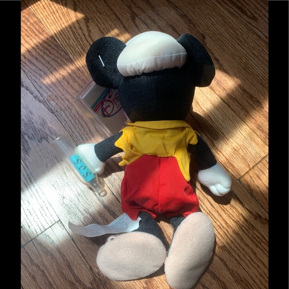 Disney Store Shipwrecked Mickey Bean Bag Plush Toy 8” - Picture 3 of 5